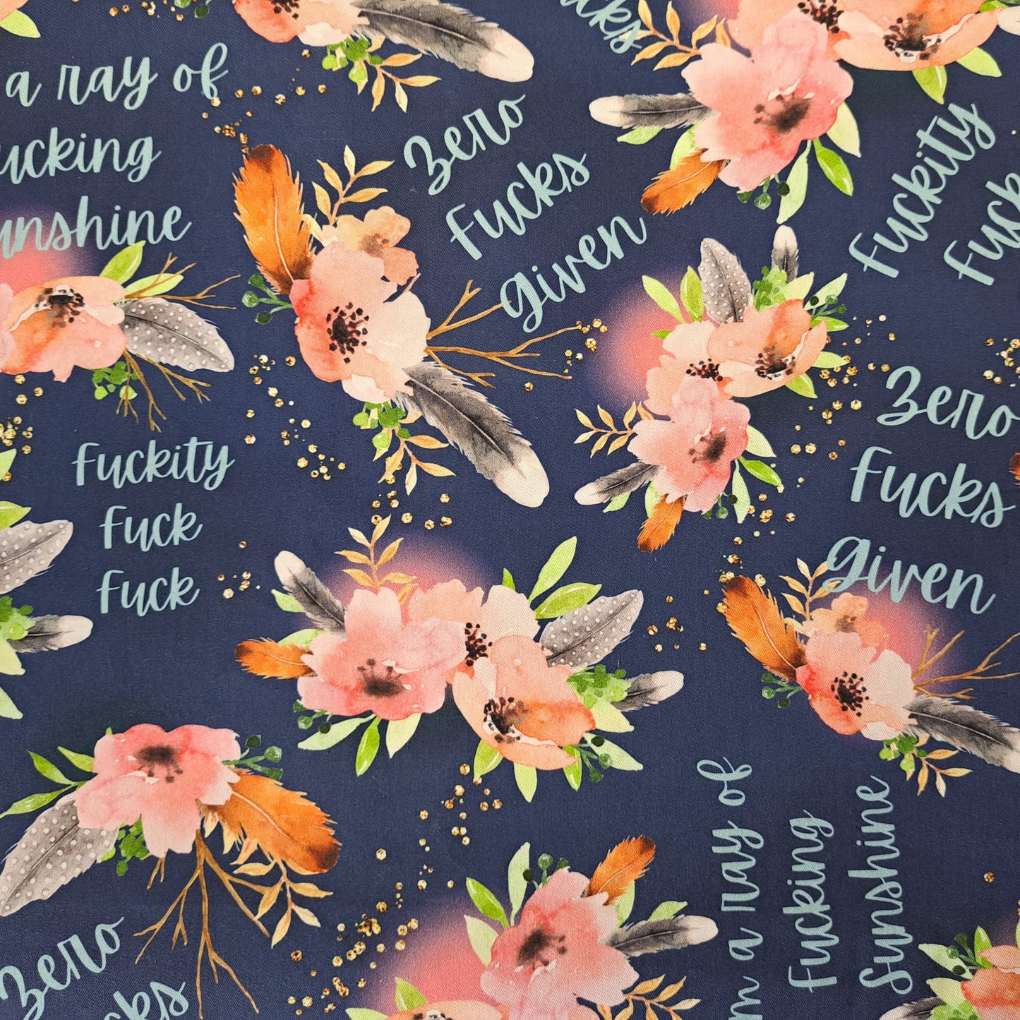 Blue Floral Swears