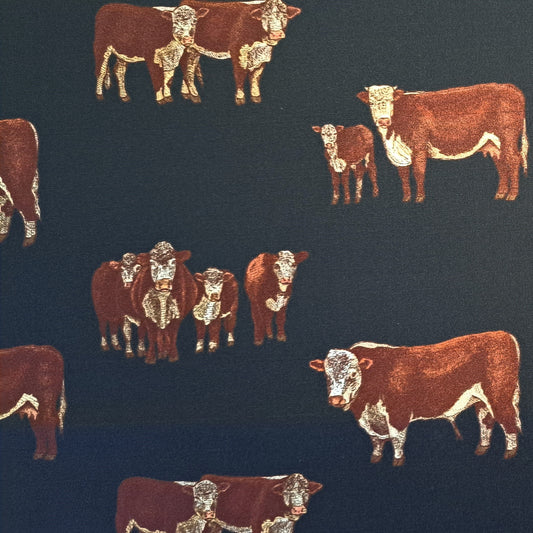 Country Cows on Brown